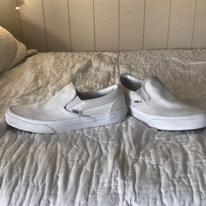 White Slip on Vans